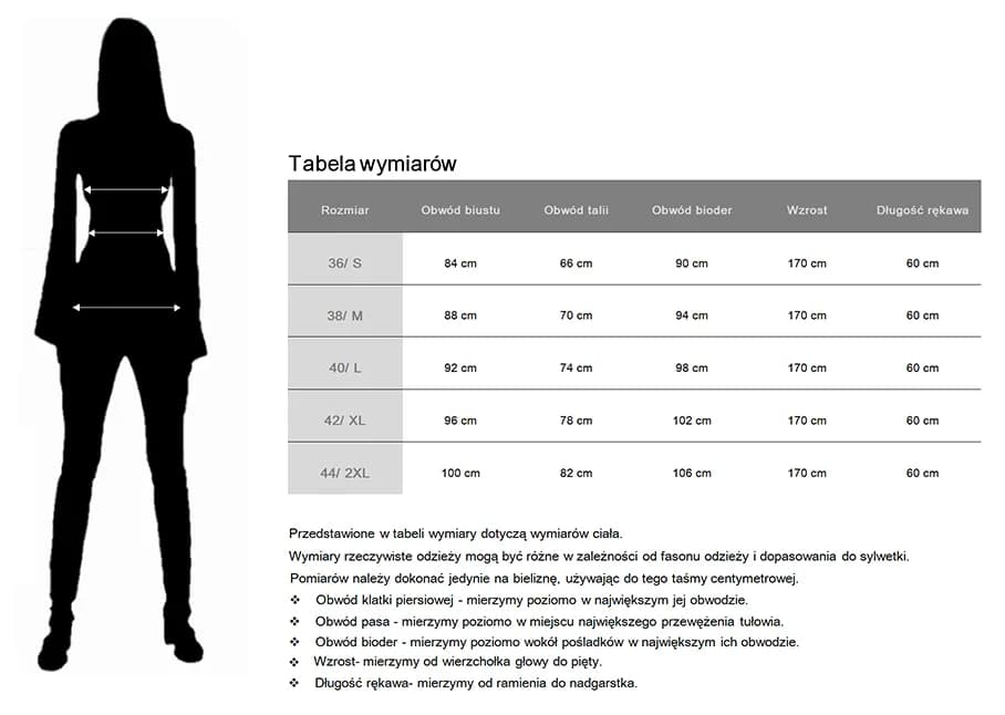 80 cm w pasie – jaki to rozmiar damski? L, XL czy coś innego?
